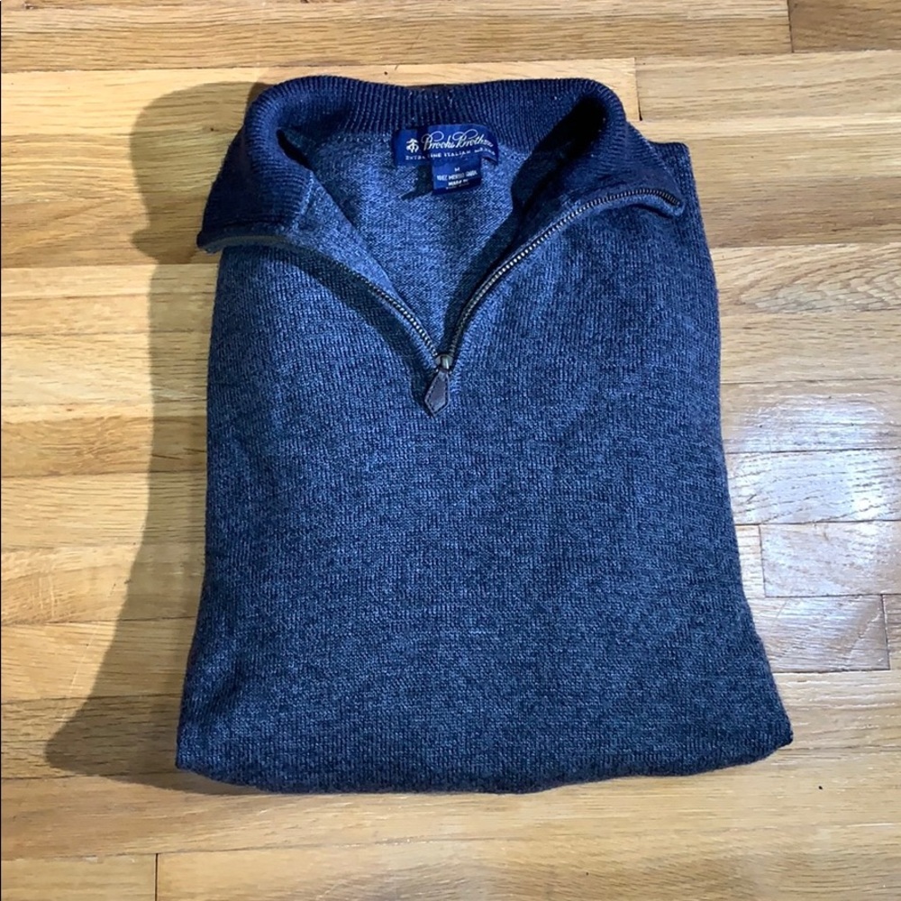 Men’s Brooks Brother’s  Navy Wool Sweater